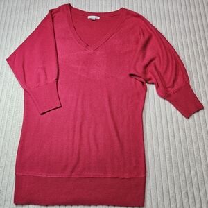 New York & Company V-Neck Pink Dress